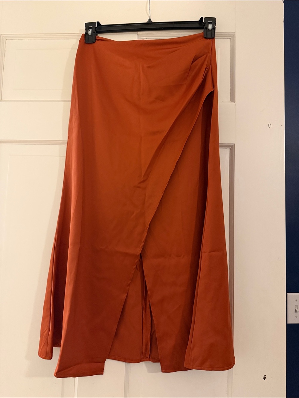 Rust Wrap Maxi Skirt - Women